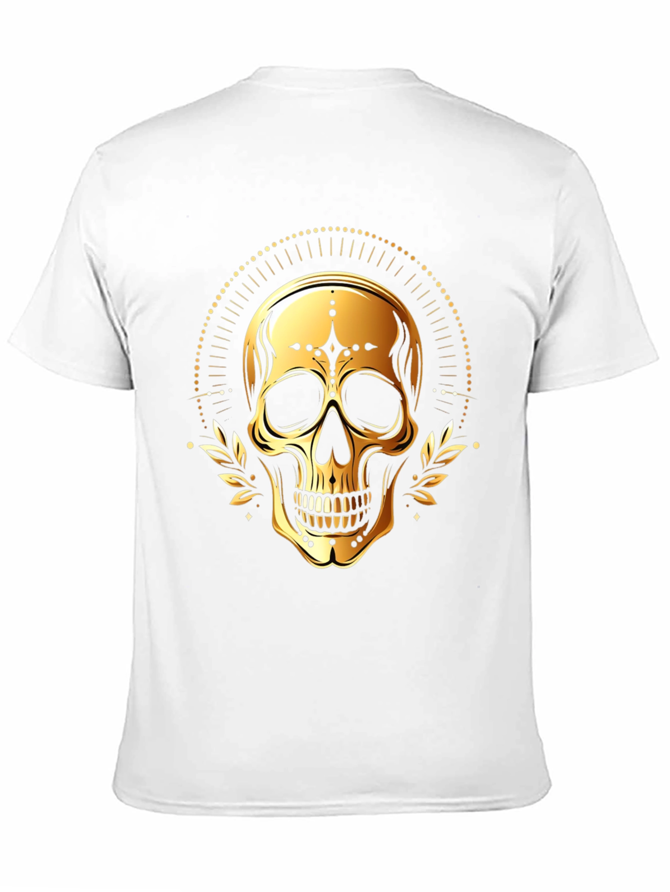 Golden Skull Graphic Tee - Stylish & Unique Design
