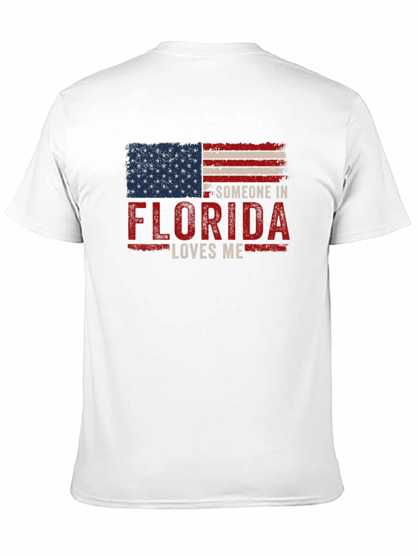 Florida Loves Me T-Shirt Patriotic Flag Design