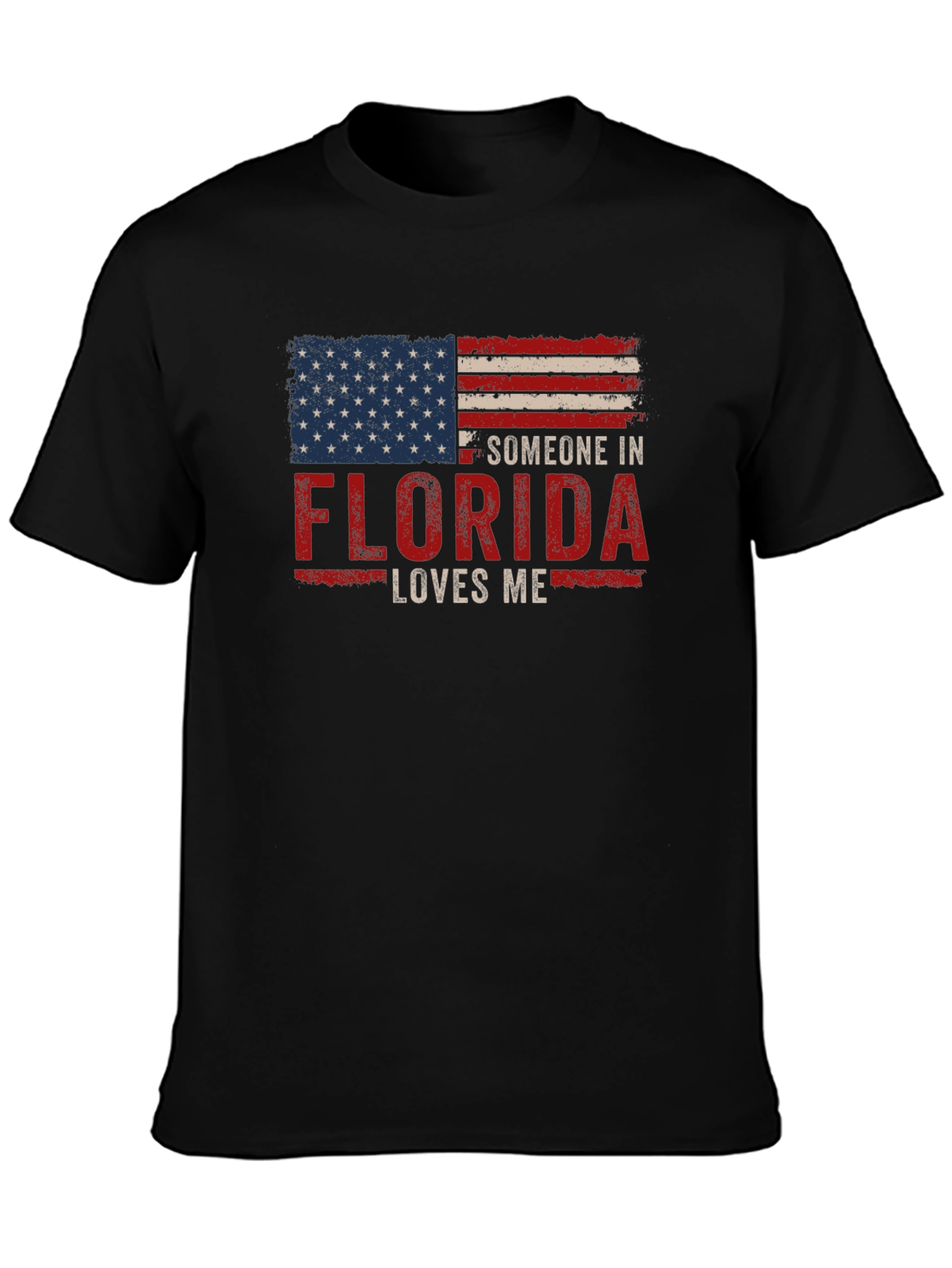 Florida Loves Me T-Shirt Patriotic Flag Design