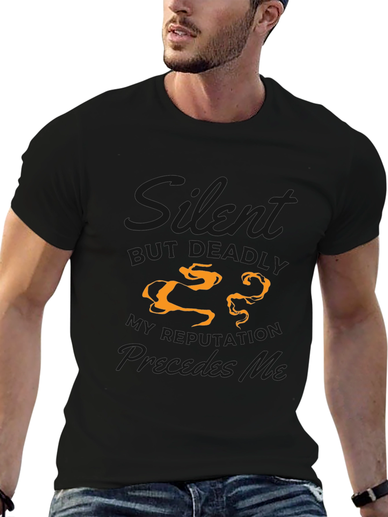 Mens Not Deadly Graphic Black Tee