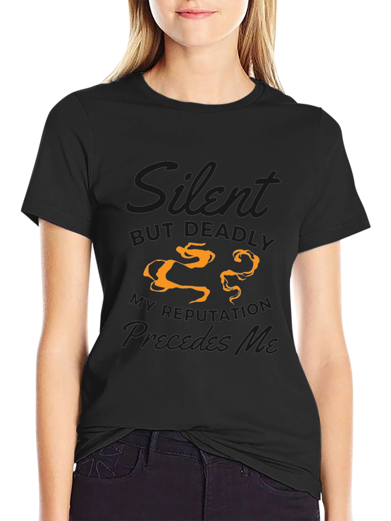 Mens Not Deadly Graphic Black Tee