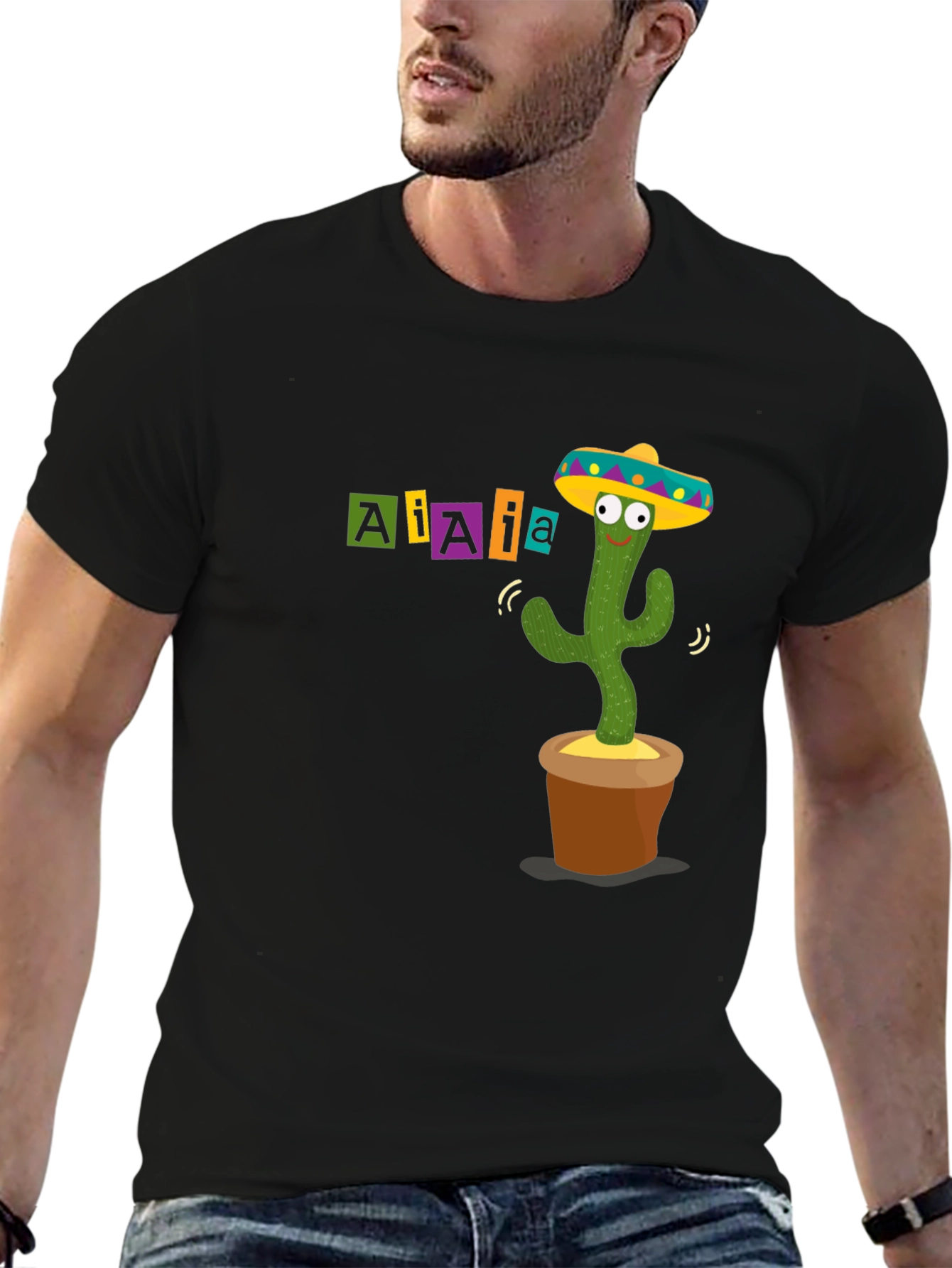 Dancing Cactus Novelty T-Shirt