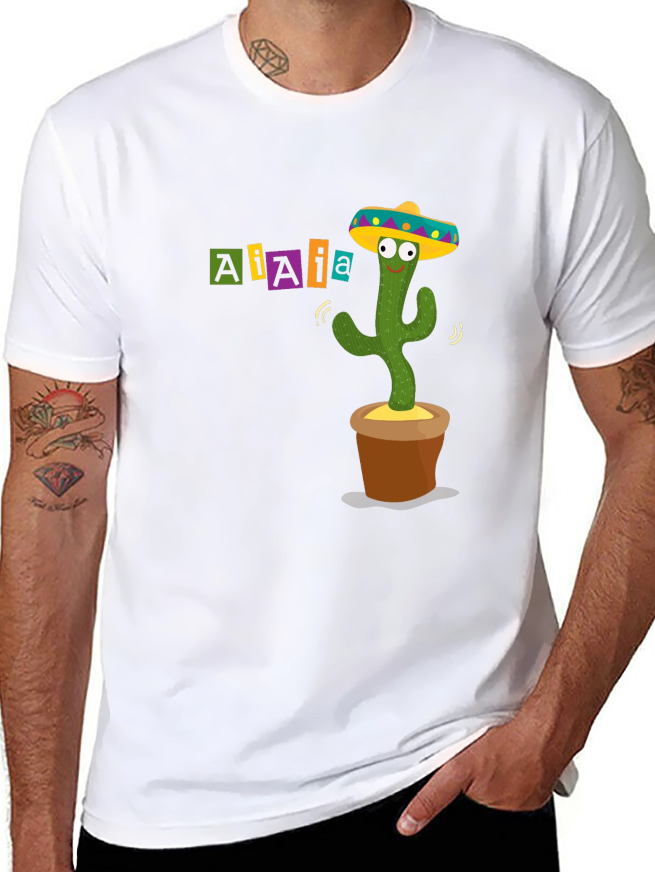 Dancing Cactus Novelty T-Shirt