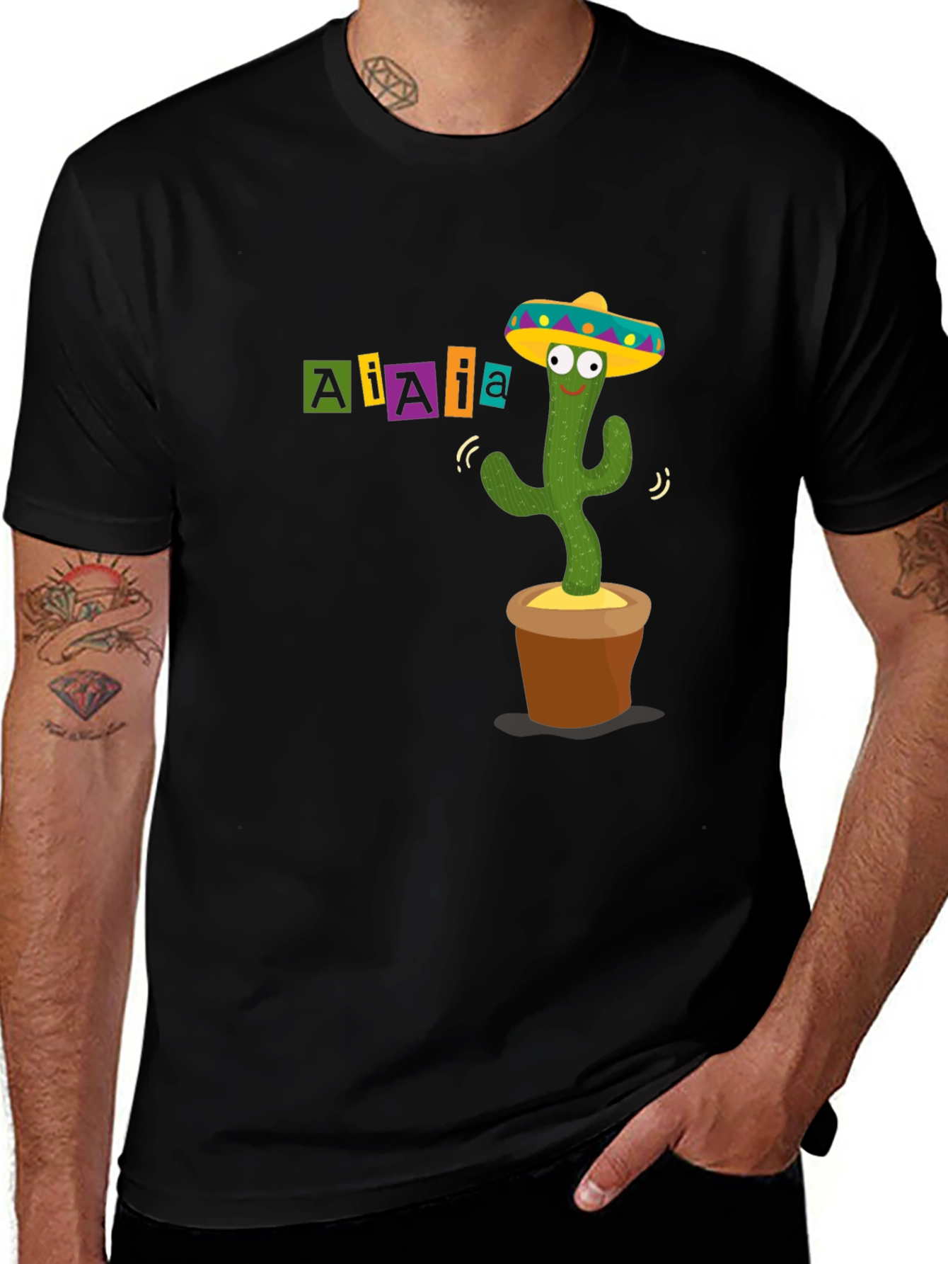 Dancing Cactus Novelty T-Shirt