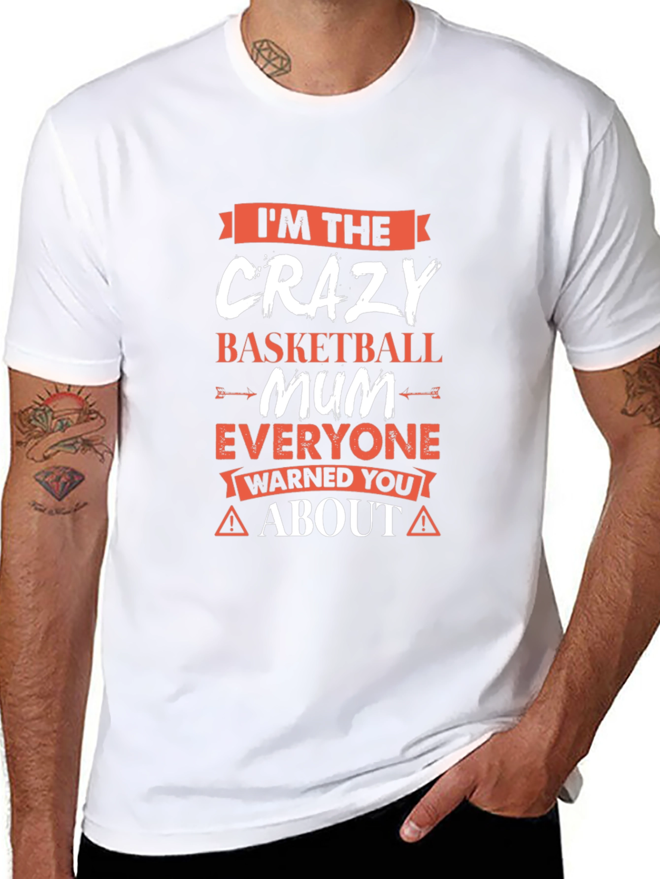Crazy Basketball Mum T-Shirt