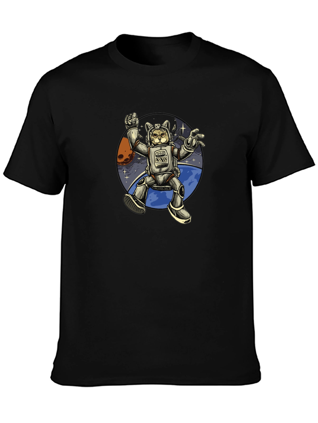 Astronaut Cat T-Shirt - Space Adventure Tee