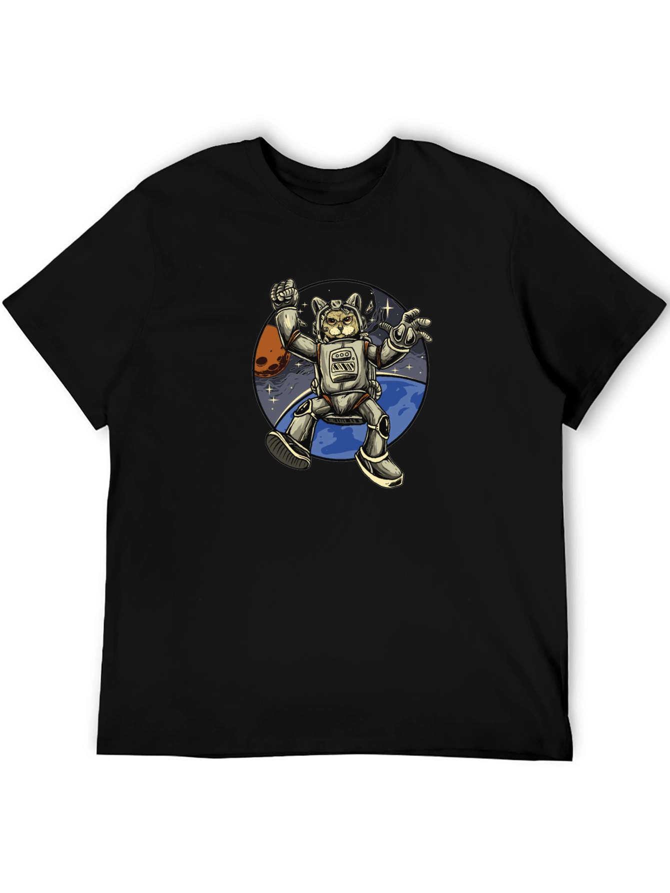 Astronaut Cat T-Shirt - Space Adventure Tee