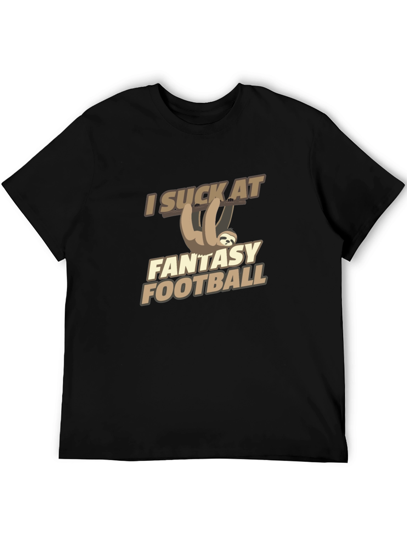 I Suck at Fantasy Football Sloth Graphic Tee