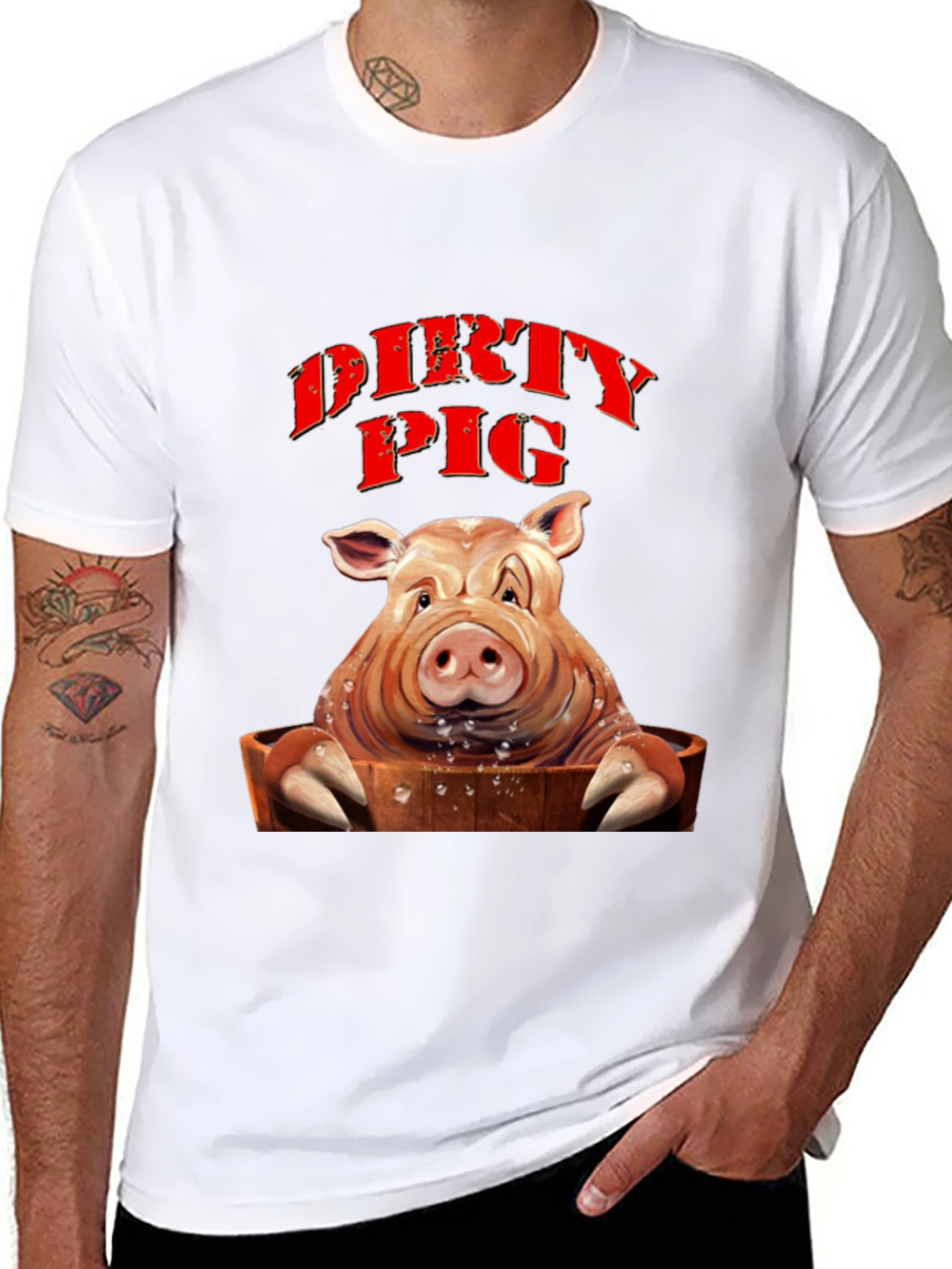 Dirty Pig T-Shirt - Novelty Humor Tee