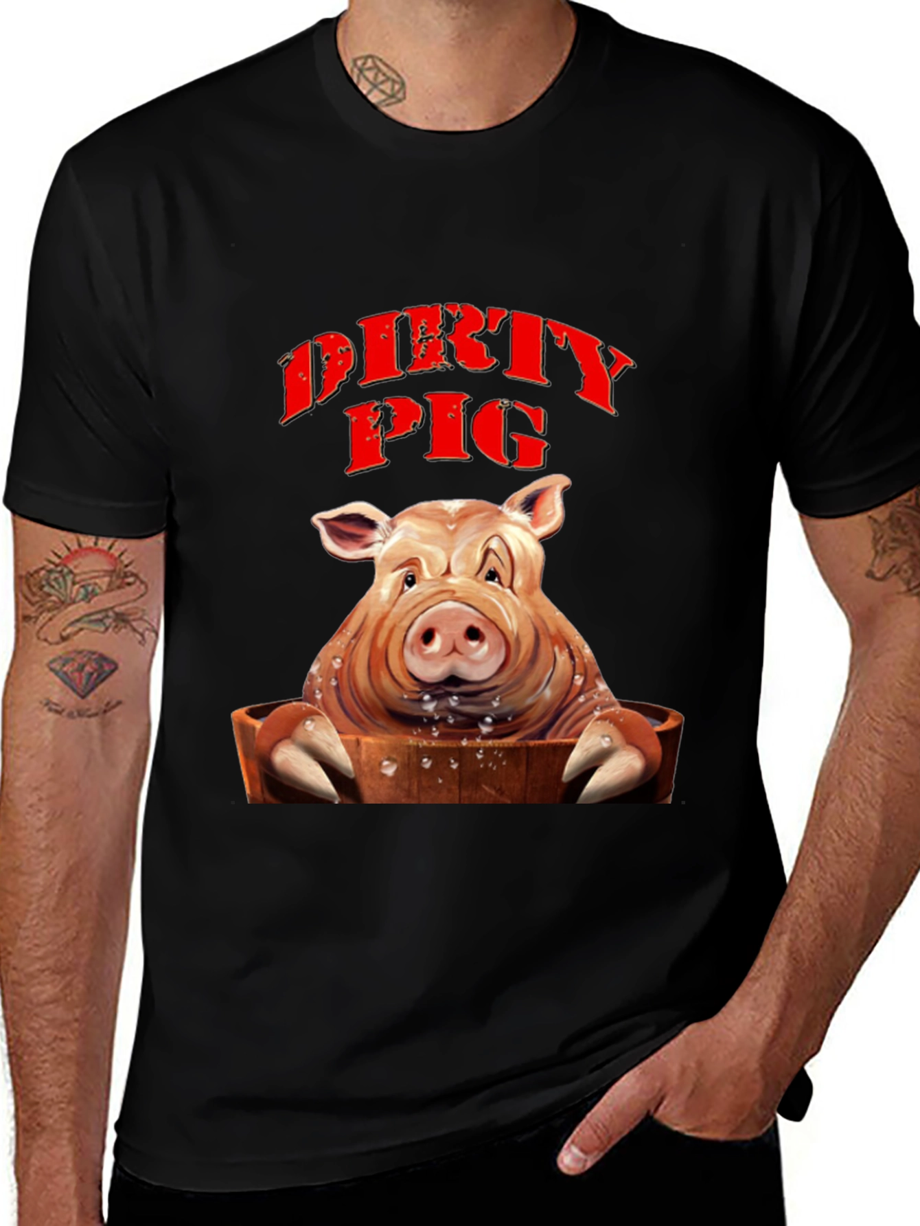 Dirty Pig T-Shirt - Novelty Humor Tee
