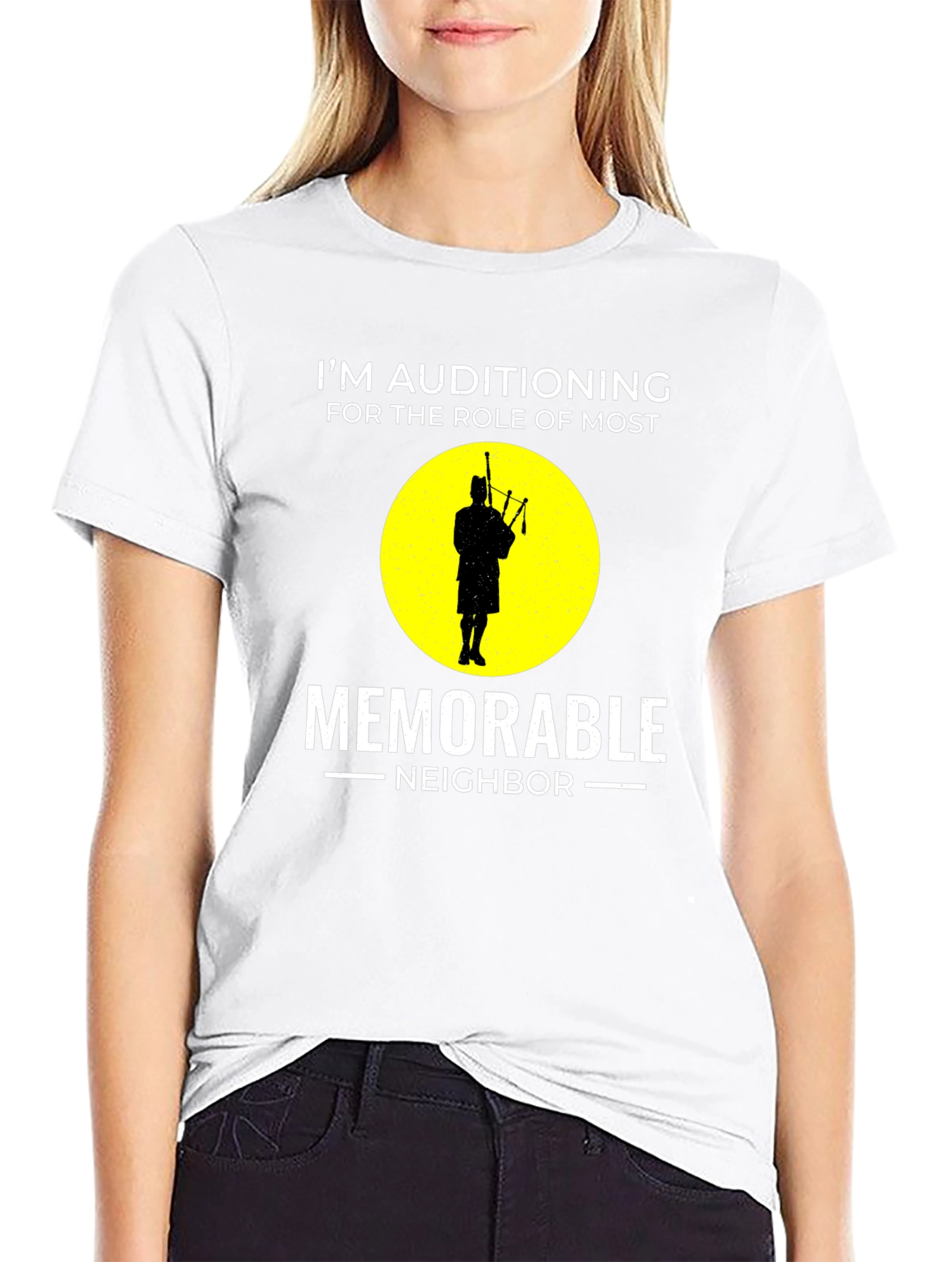 Memorable Neighbor T-Shirt - Bagpipe Player Audition