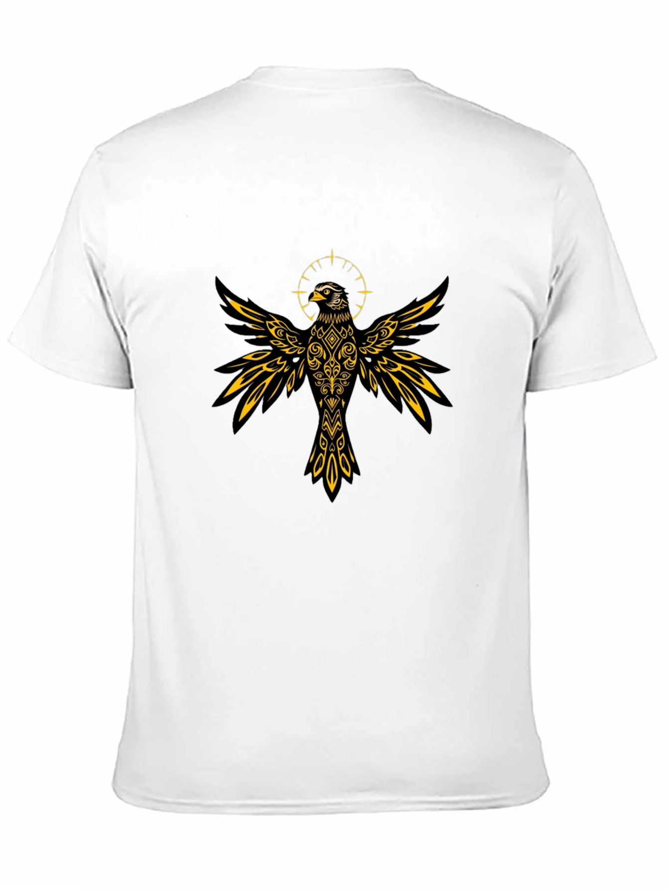 Raven Graphic Tee - Stylish Bird Design