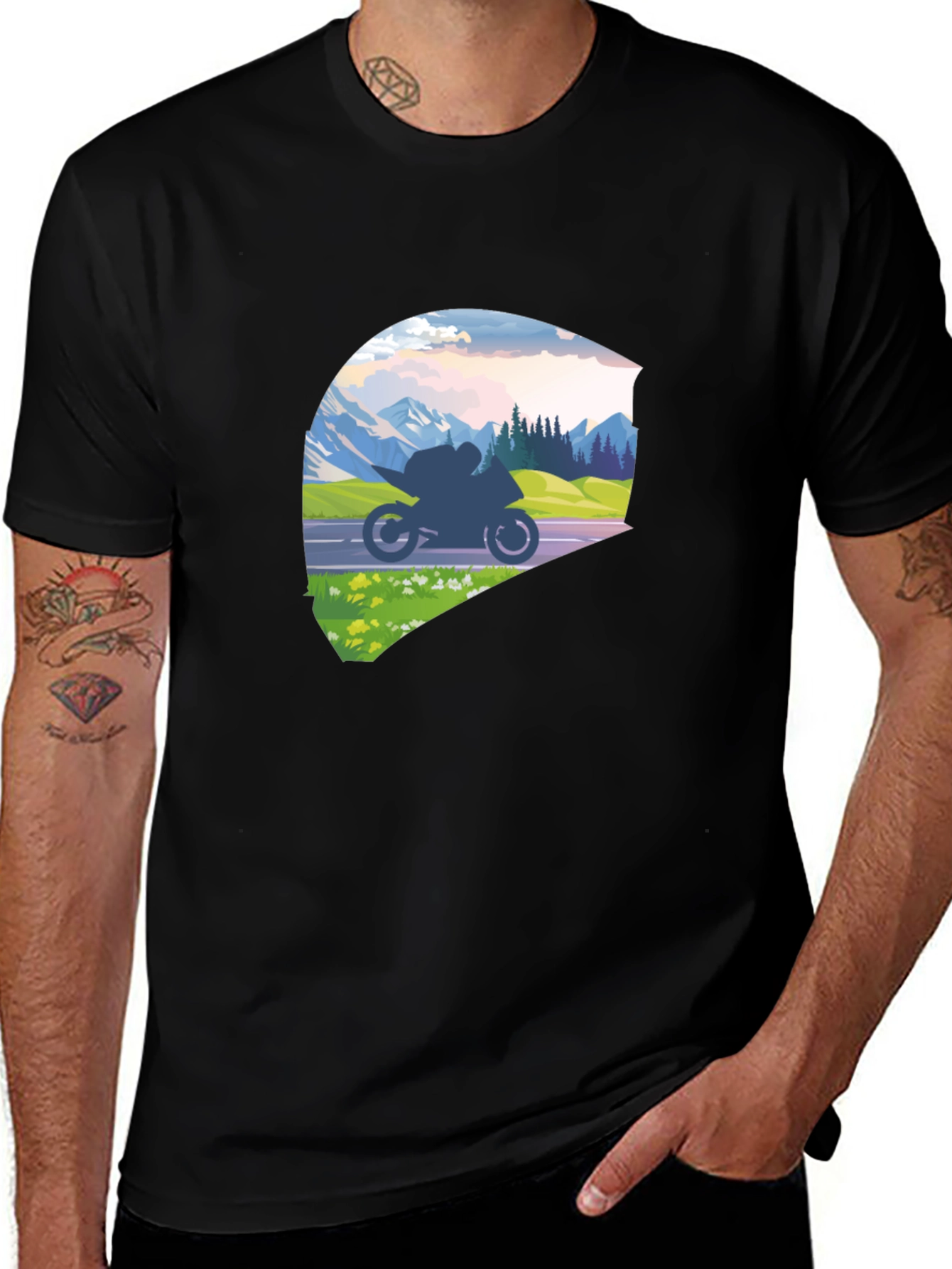 Motorcycle Ride Graphic Tee