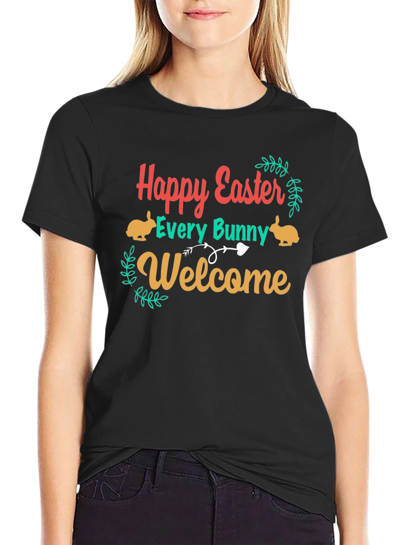 Happy Easter Every Bunny Welcome T-Shirt