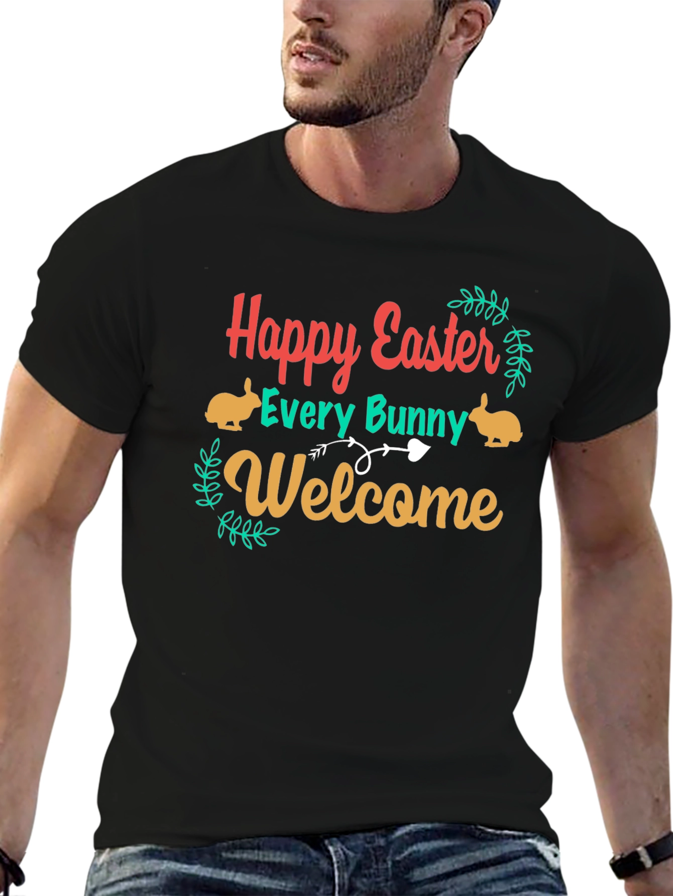 Happy Easter Every Bunny Welcome T-Shirt