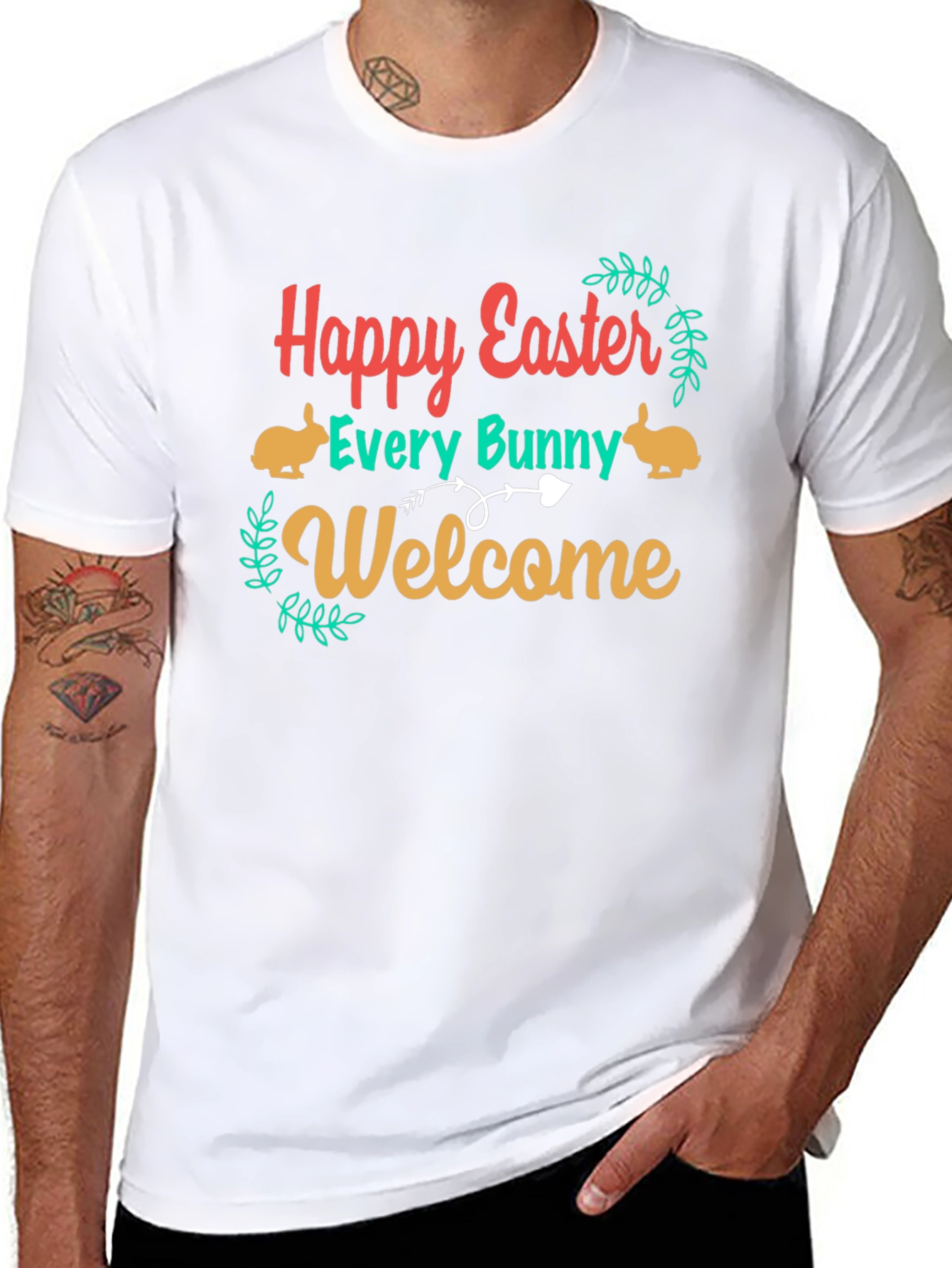 Happy Easter Every Bunny Welcome T-Shirt