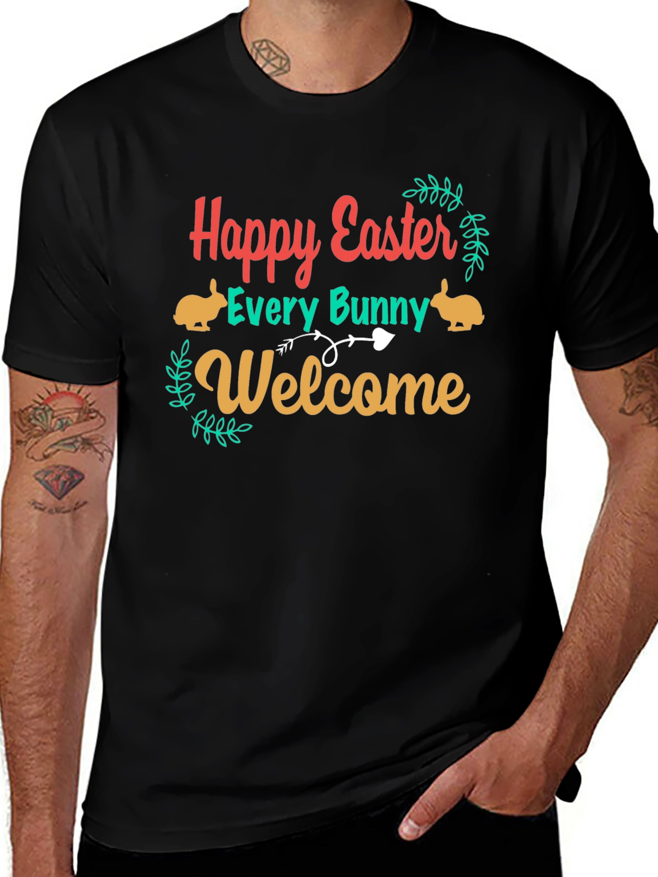 Happy Easter Every Bunny Welcome T-Shirt