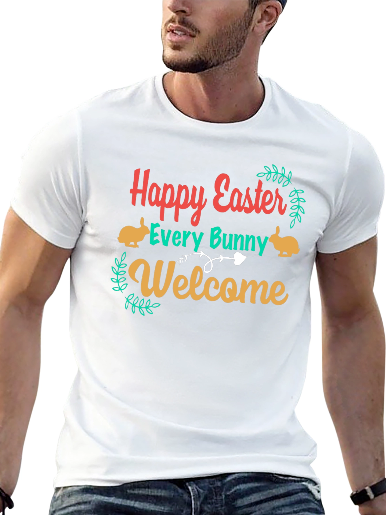 Happy Easter Every Bunny Welcome T-Shirt