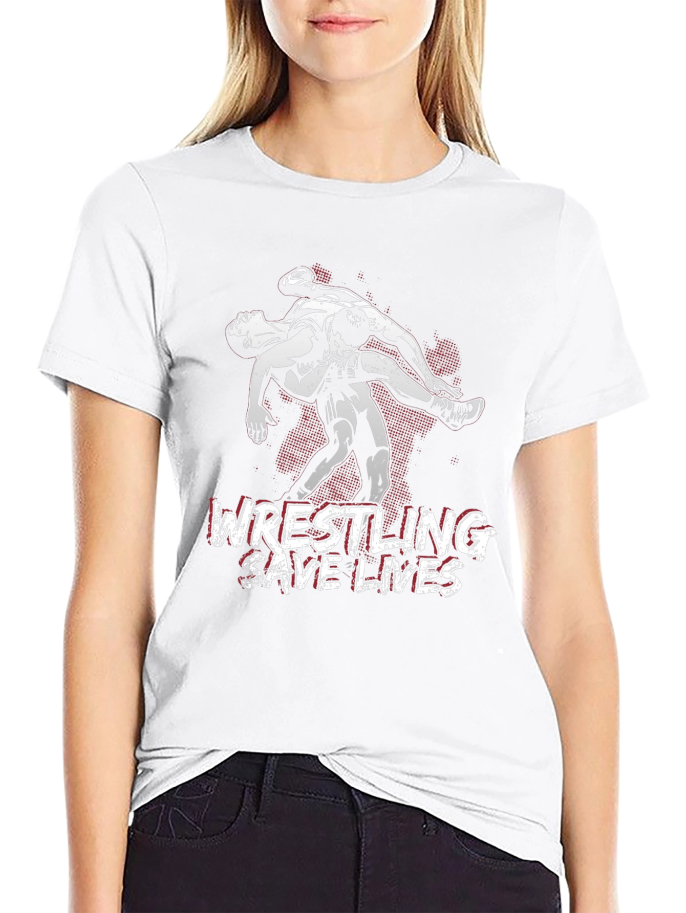 Wrestling Saves Lives Graphic T-Shirt