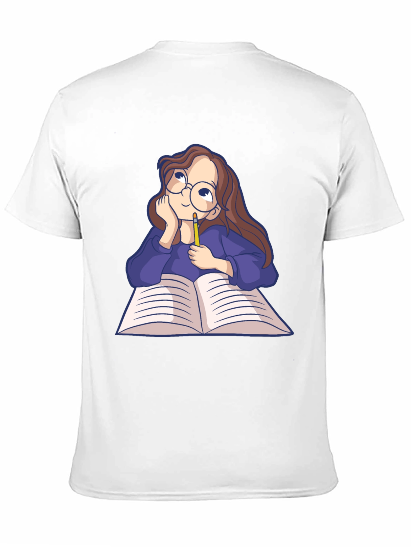 Dreamy Reader Graphic Tee - Black Casual T-Shirt