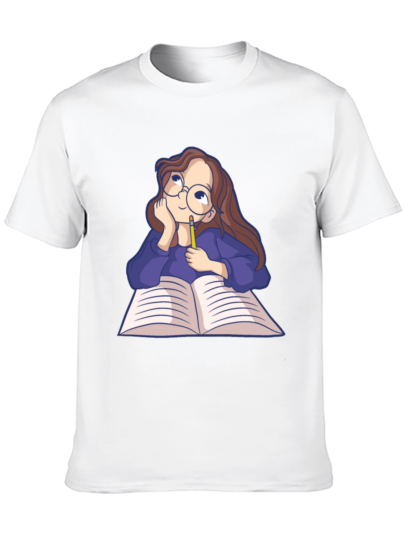 Dreamy Reader Graphic Tee - Black Casual T-Shirt