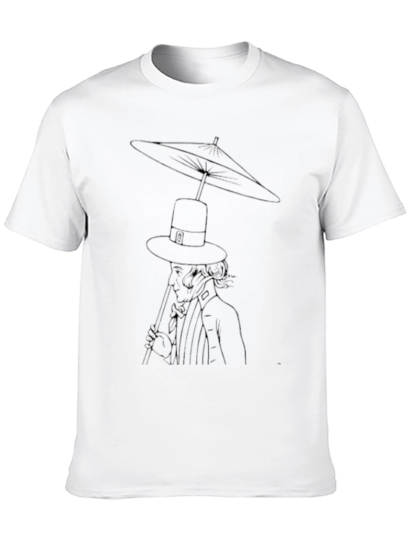 Unique Line Art Graphic Tee