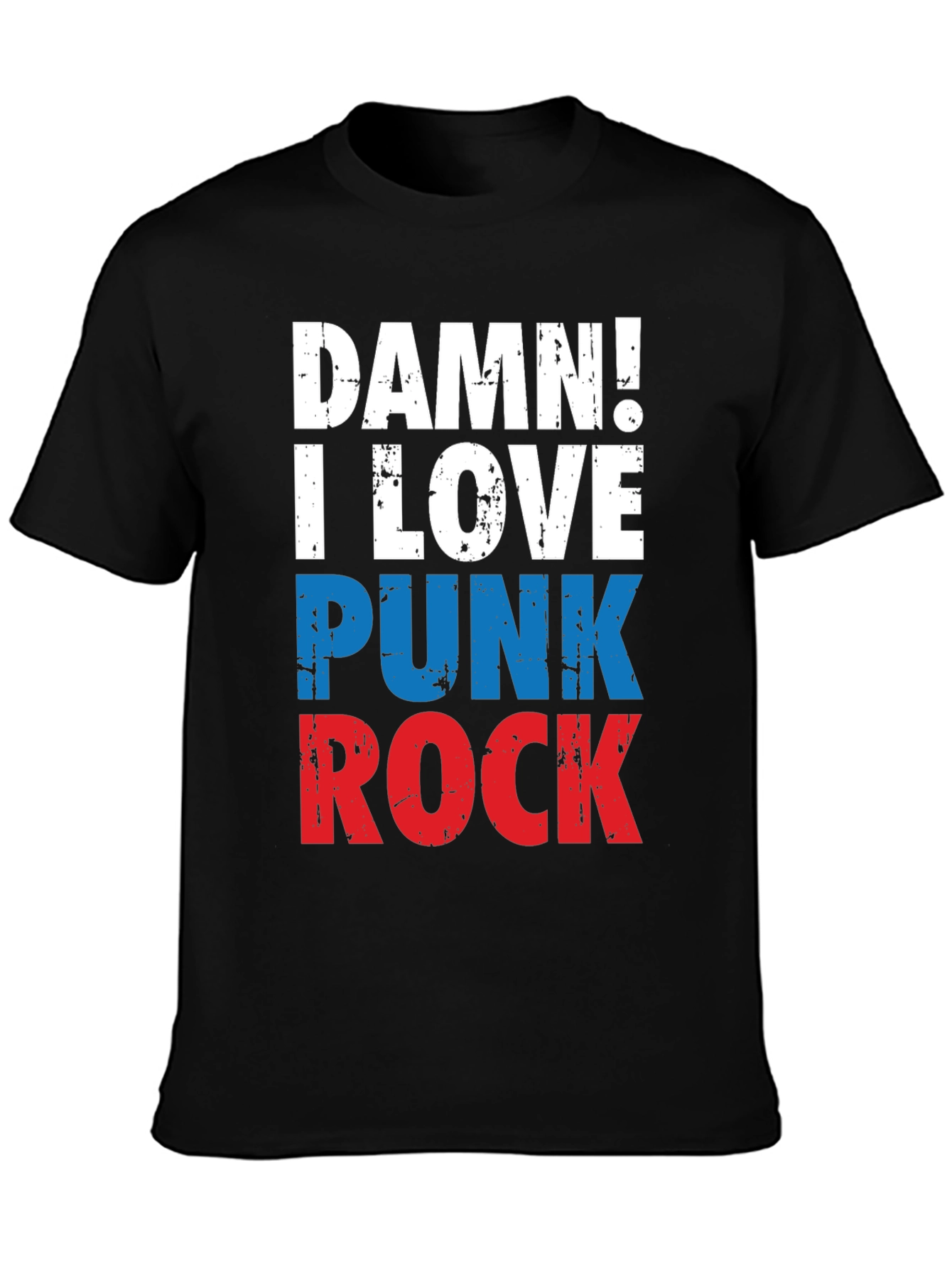 Damn! I Love Punk Rock Tee - Graphic T-Shirt