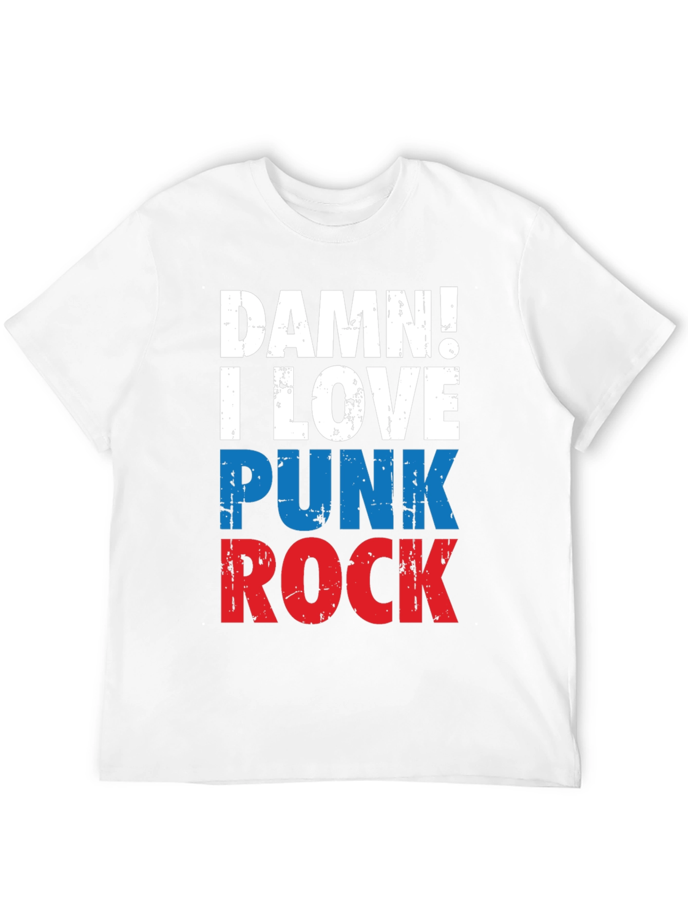 Damn! I Love Punk Rock Tee - Graphic T-Shirt