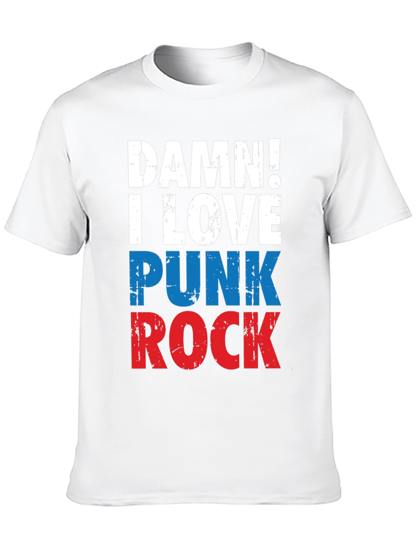 Damn! I Love Punk Rock Tee - Graphic T-Shirt