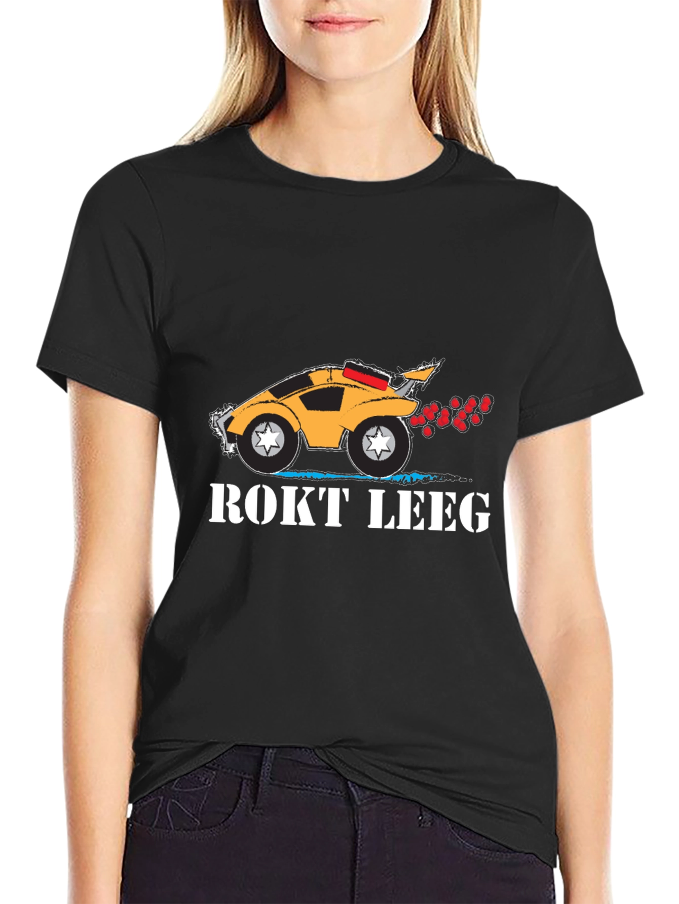 ROKT LEEG Black T-Shirt