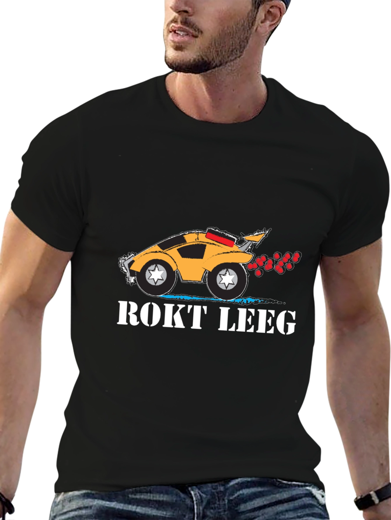 ROKT LEEG Black T-Shirt
