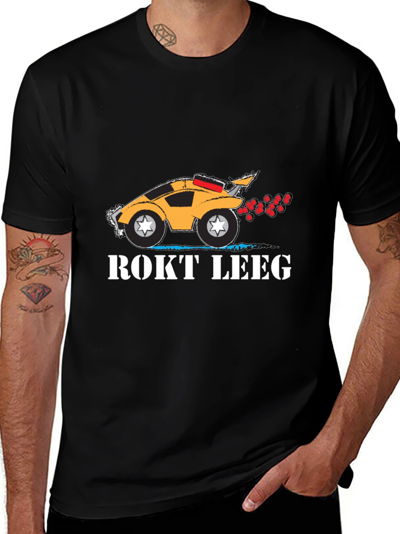 ROKT LEEG Black T-Shirt