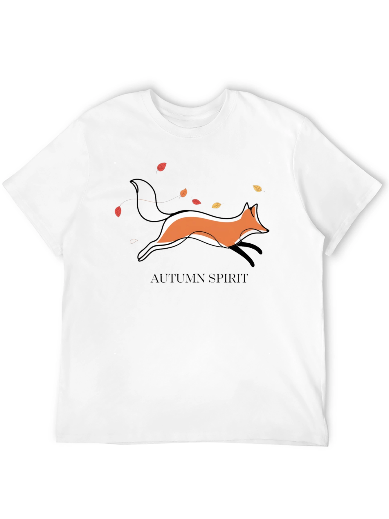Autumn Spirit Fox Graphic T-Shirt