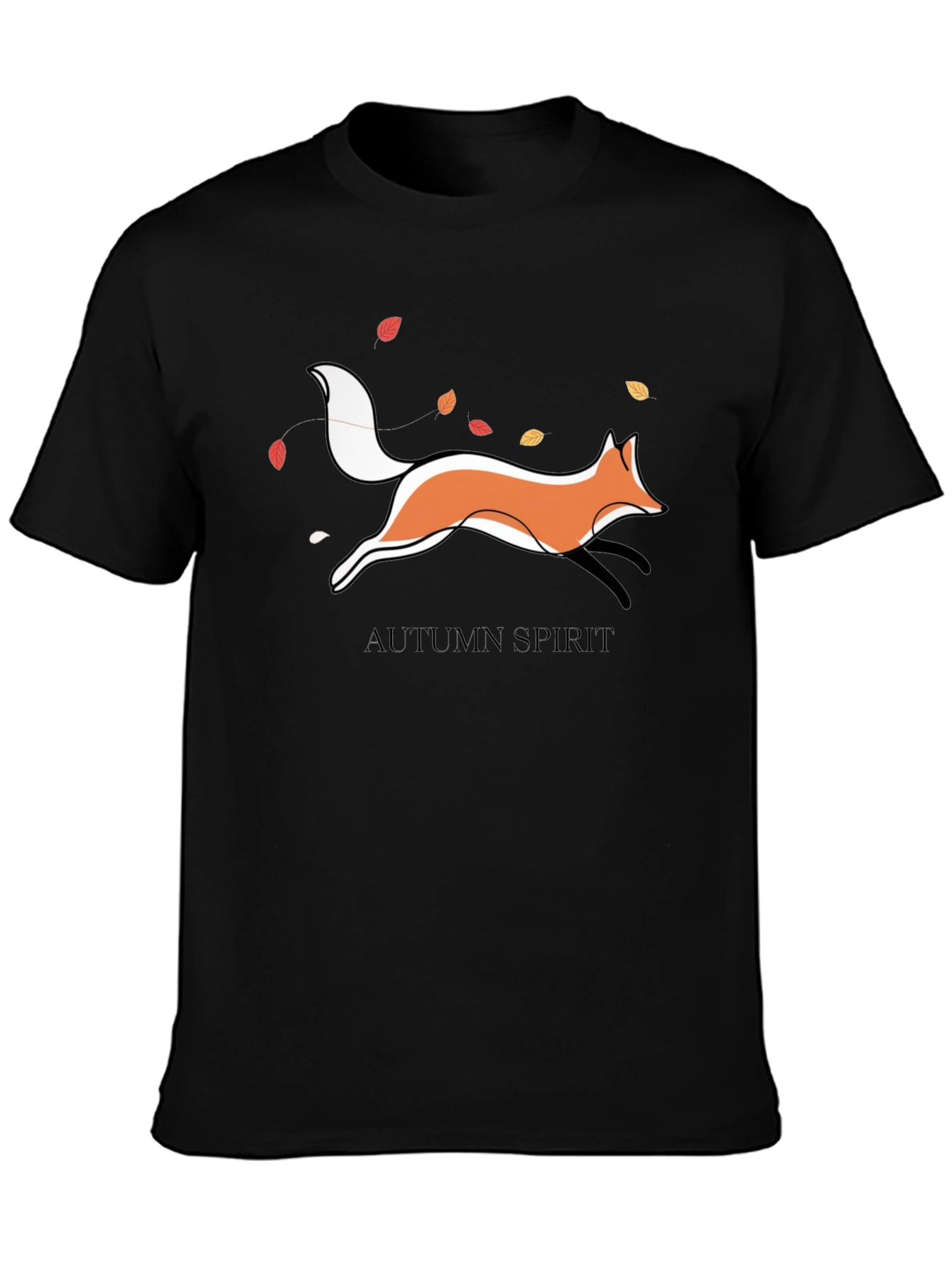 Autumn Spirit Fox Graphic T-Shirt