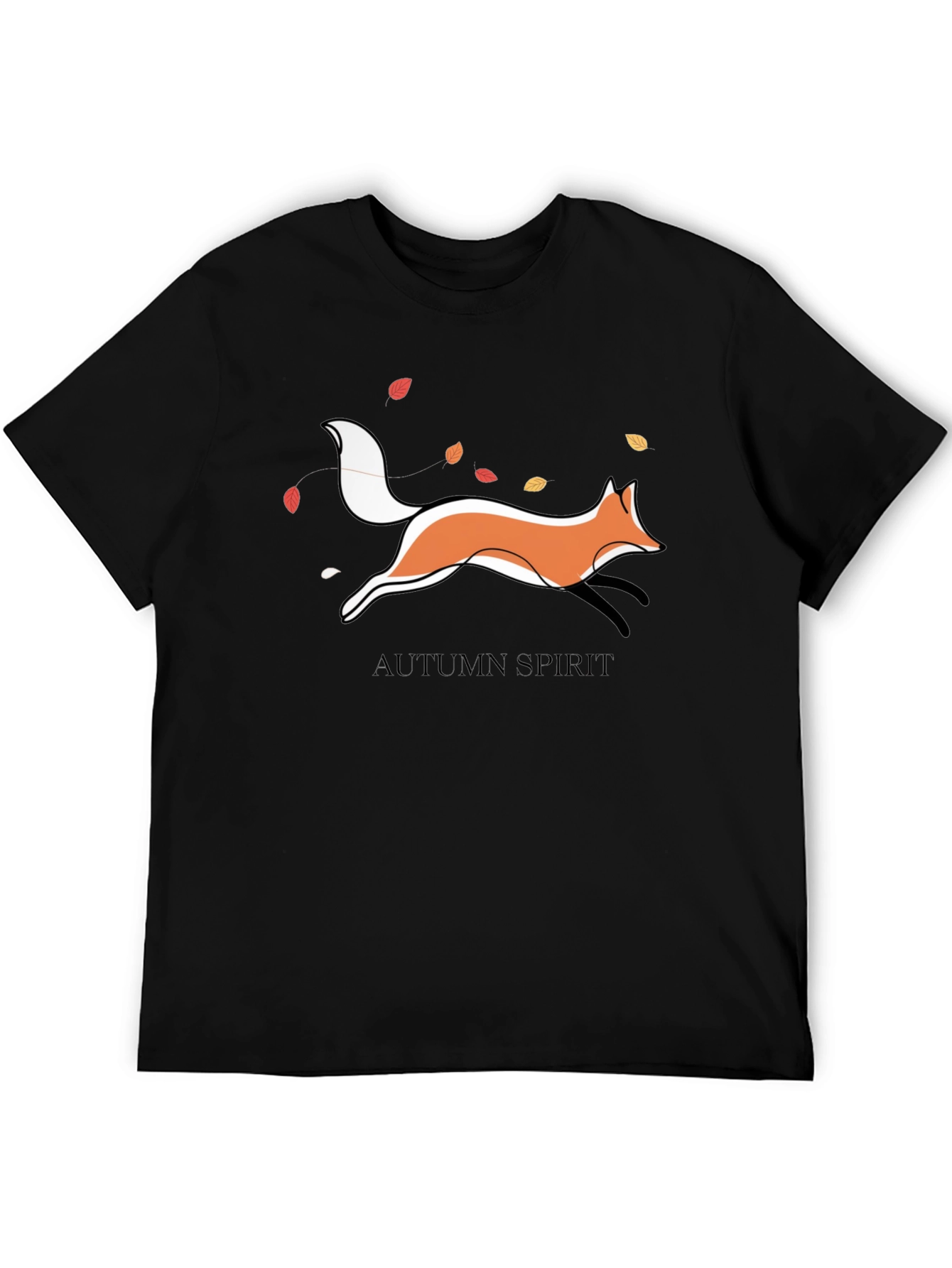 Autumn Spirit Fox Graphic T-Shirt