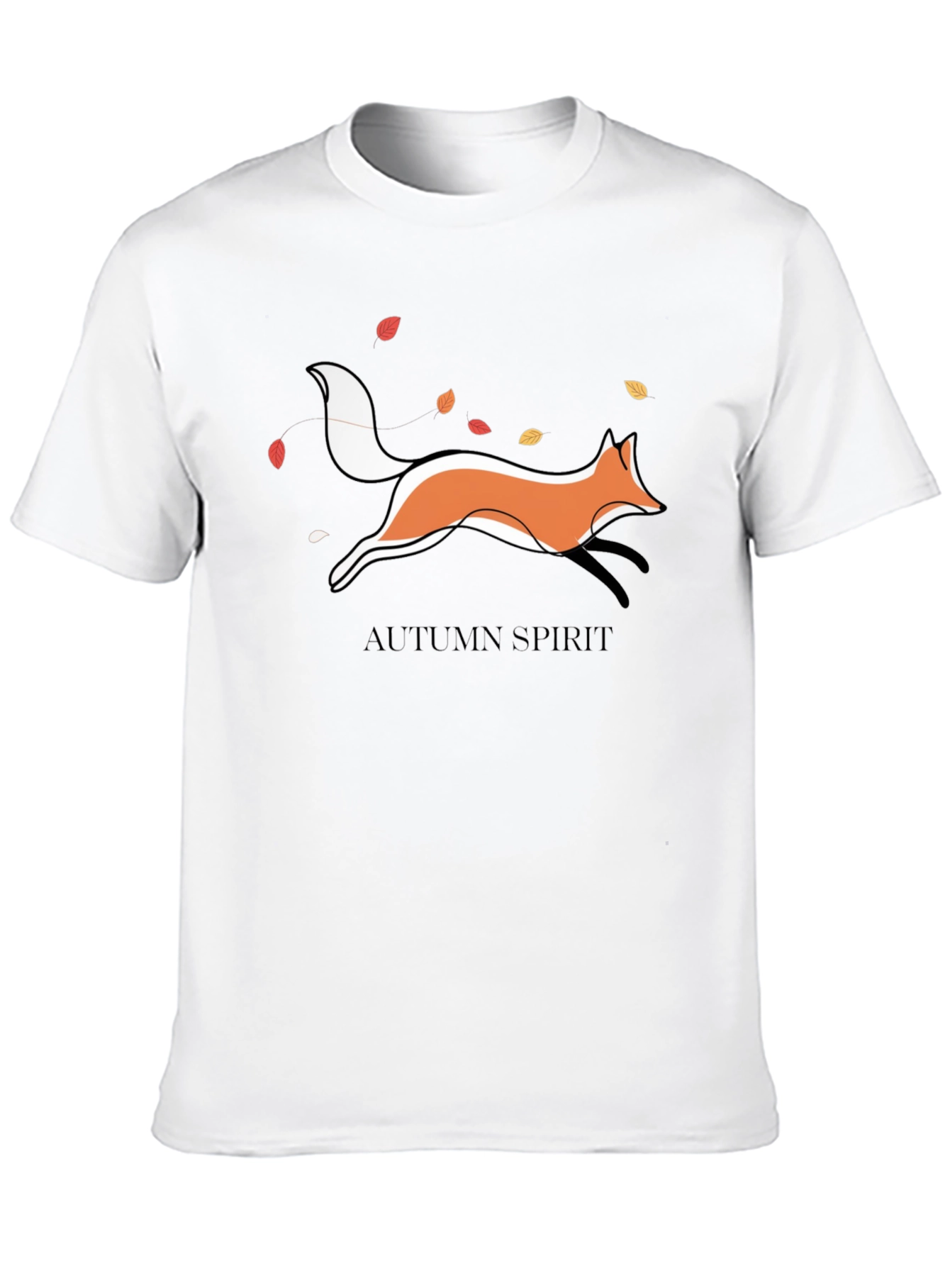 Autumn Spirit Fox Graphic T-Shirt