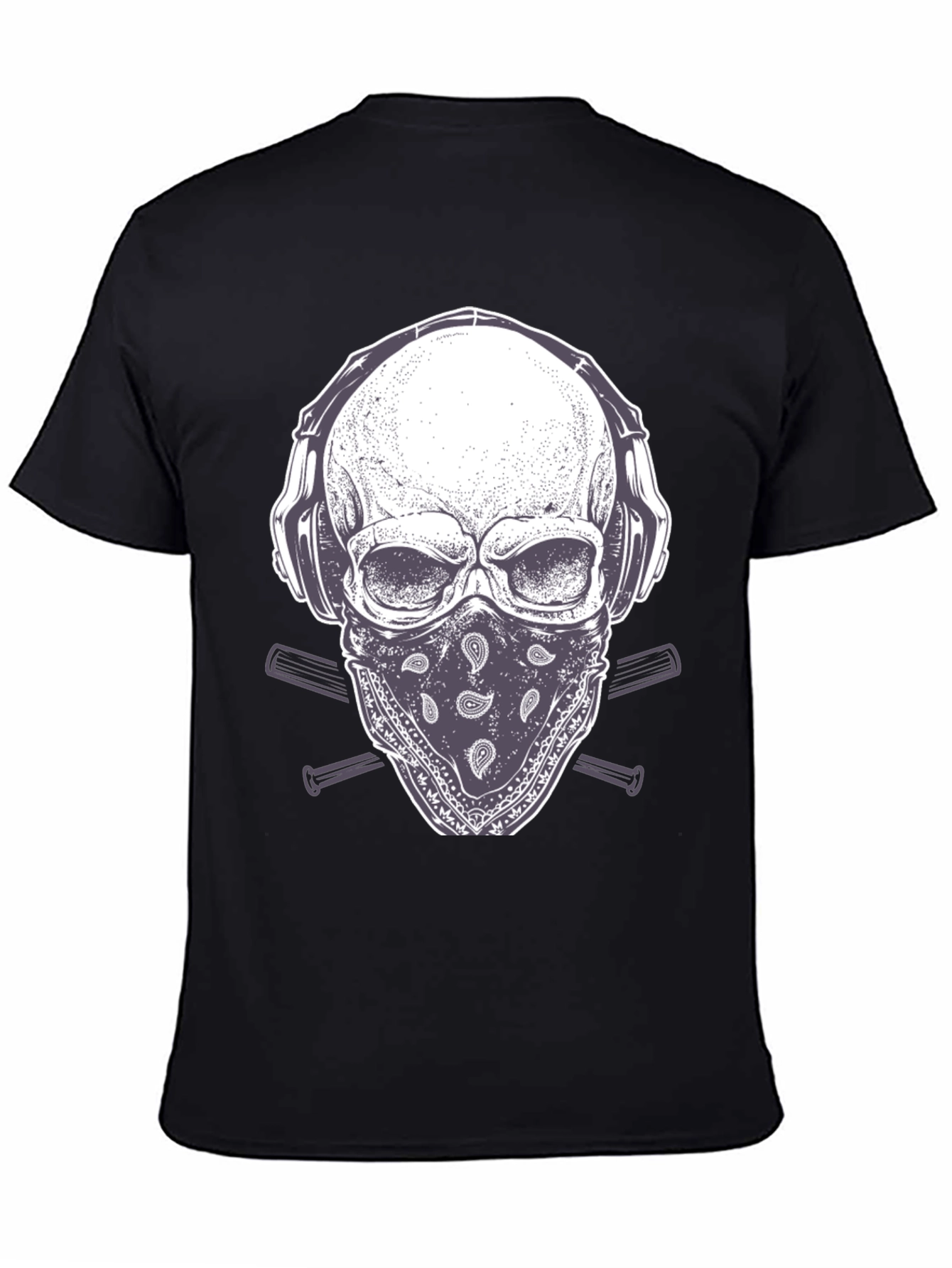 Skull Headphone T-Shirt - Unique Graphic Tee