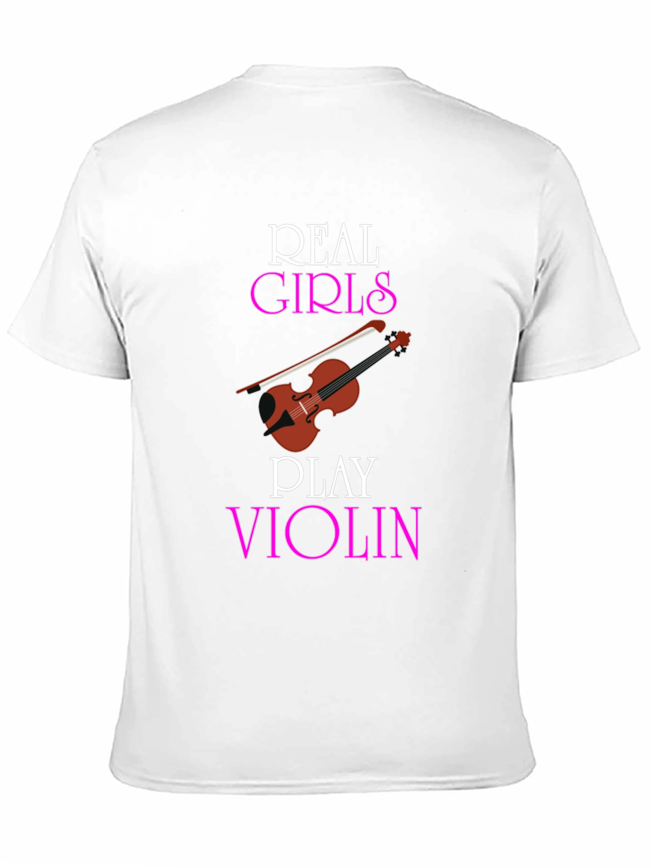 Real Girls Play Violin Black T-Shirt
