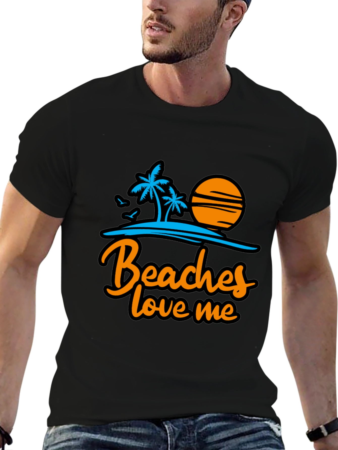 Beaches Love Me Graphic Tee - Summer Vacation Shirt