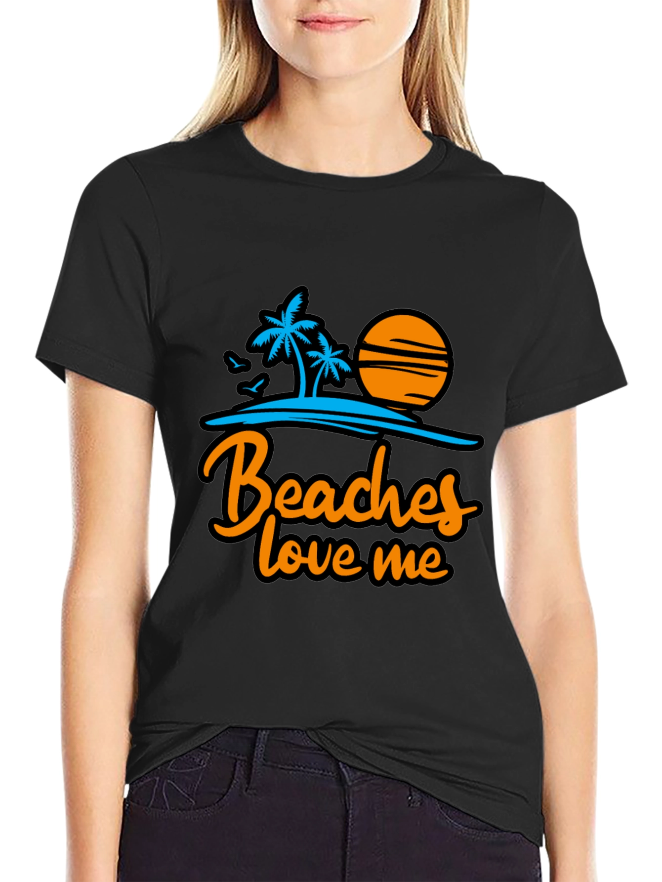 Beaches Love Me Graphic Tee - Summer Vacation Shirt