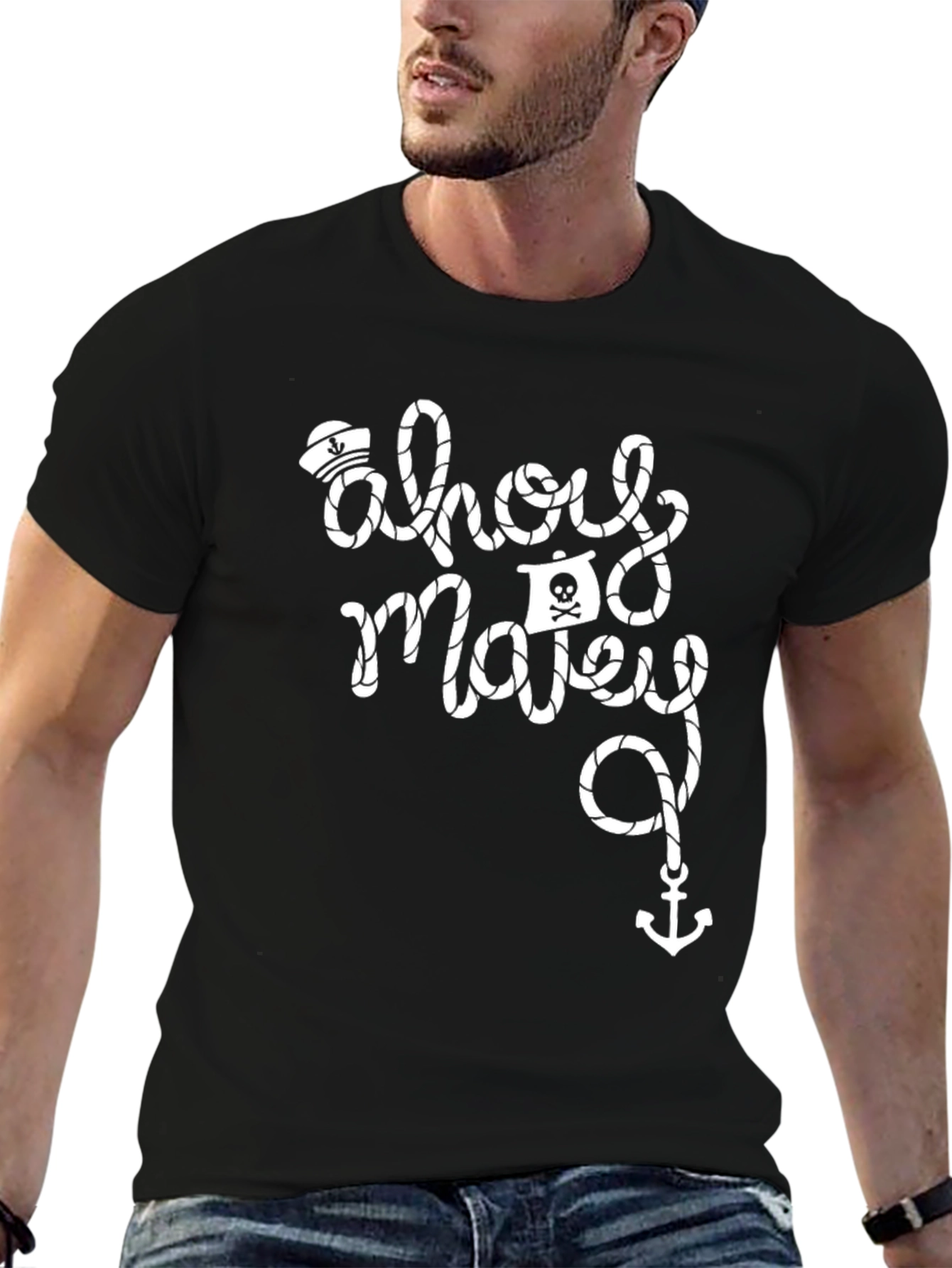 Ahoy Matey! Mens Graphic T-Shirt - Pirate Theme