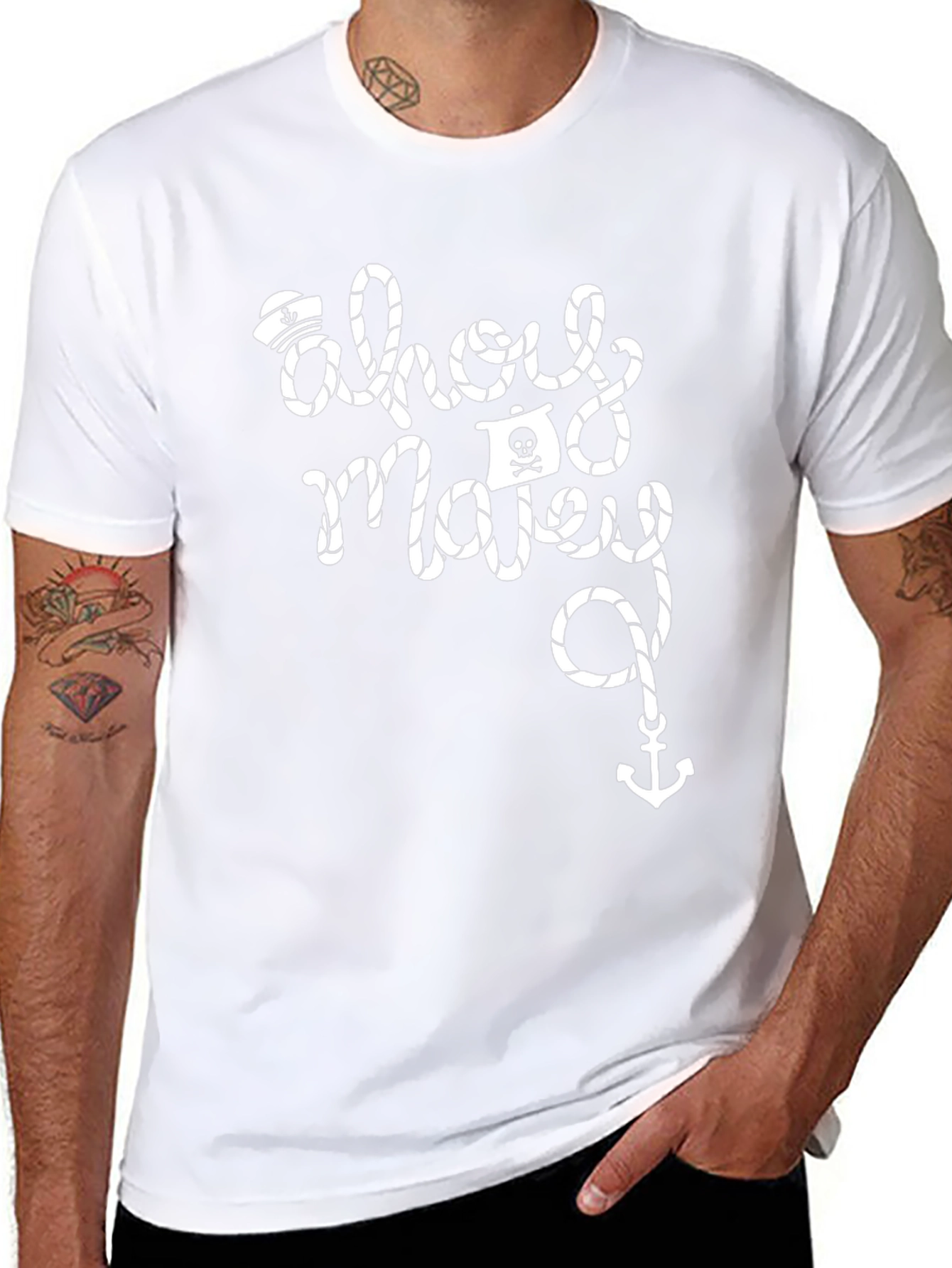 Ahoy Matey! Mens Graphic T-Shirt - Pirate Theme
