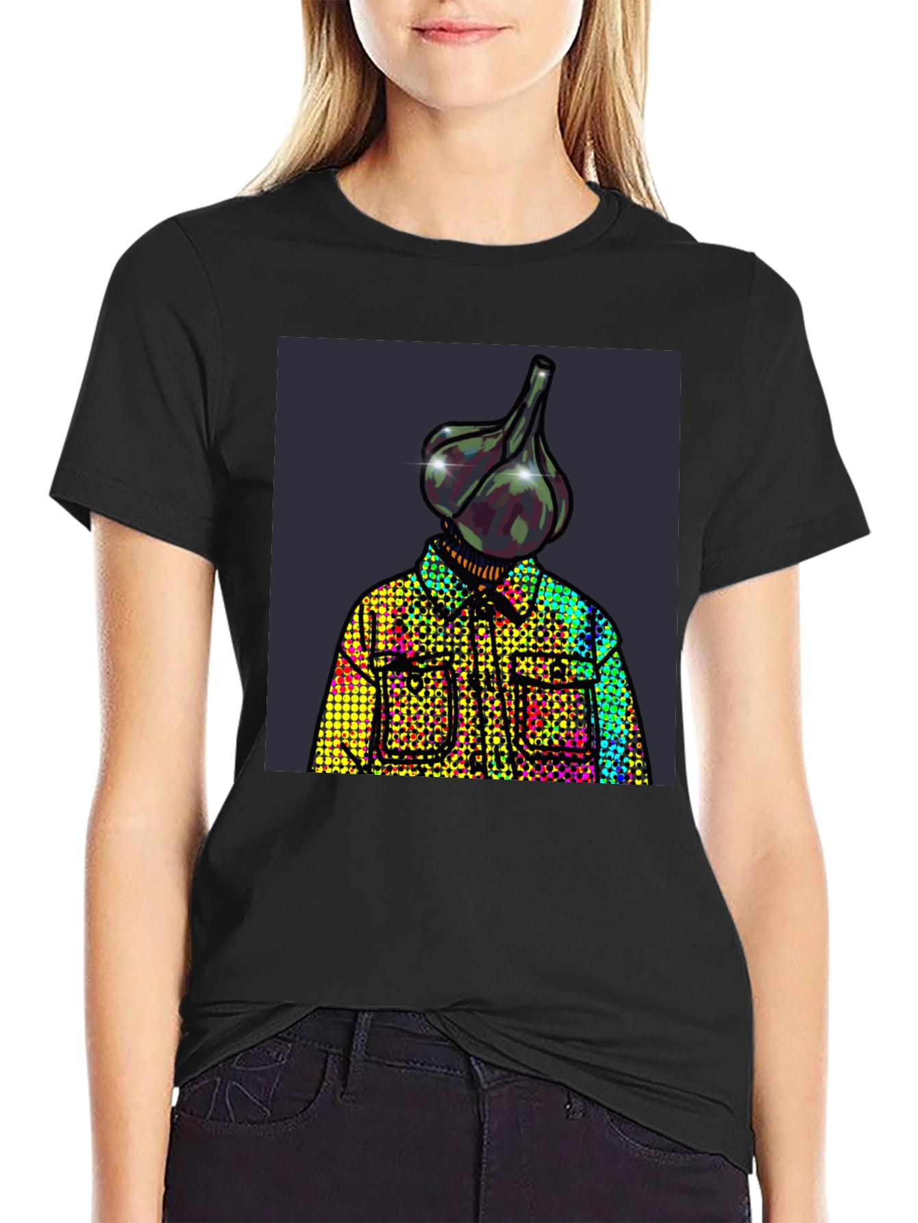 Garlic Head Graphic Tee - Unique Design