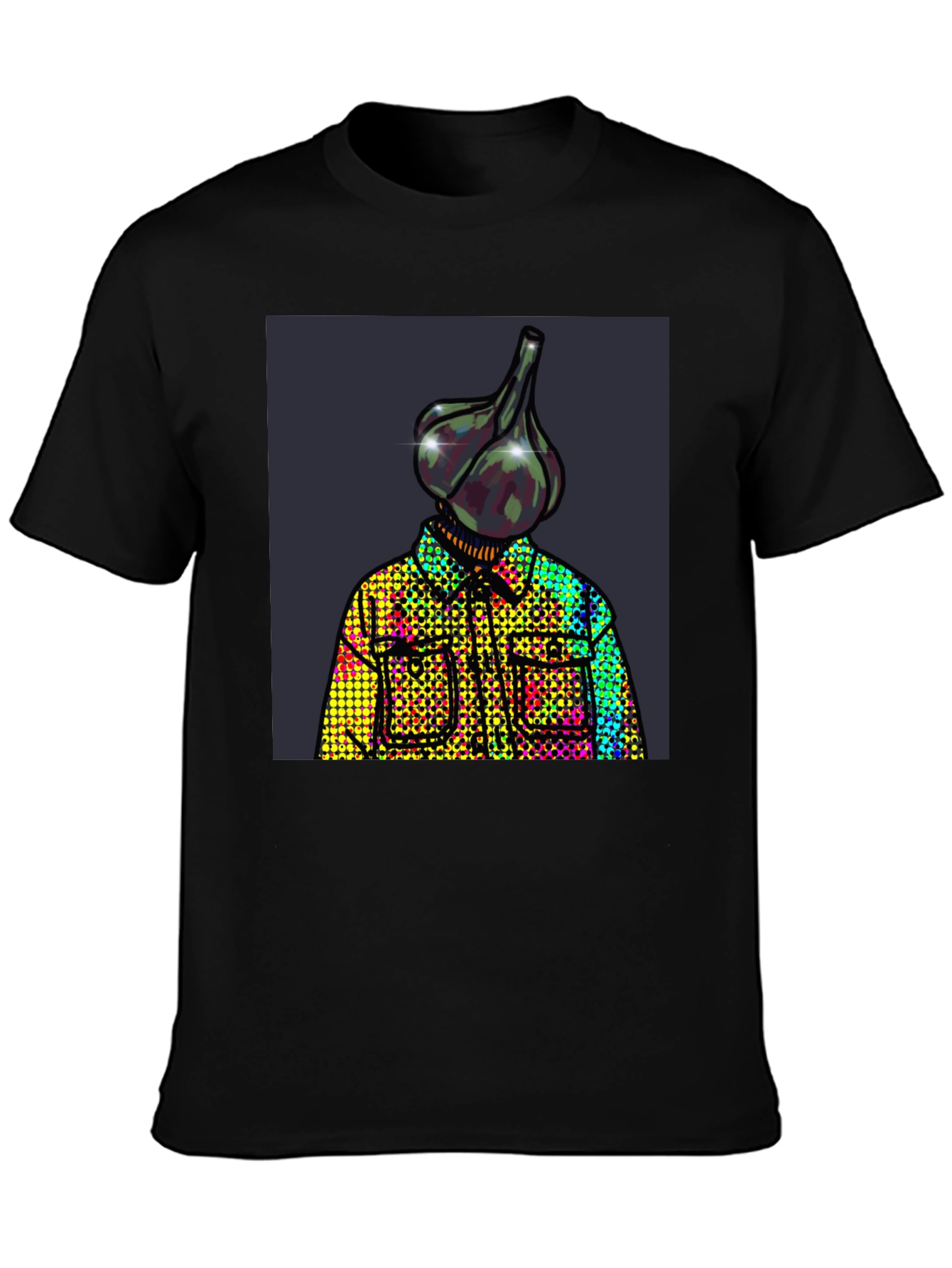 Garlic Head Graphic Tee - Unique Design