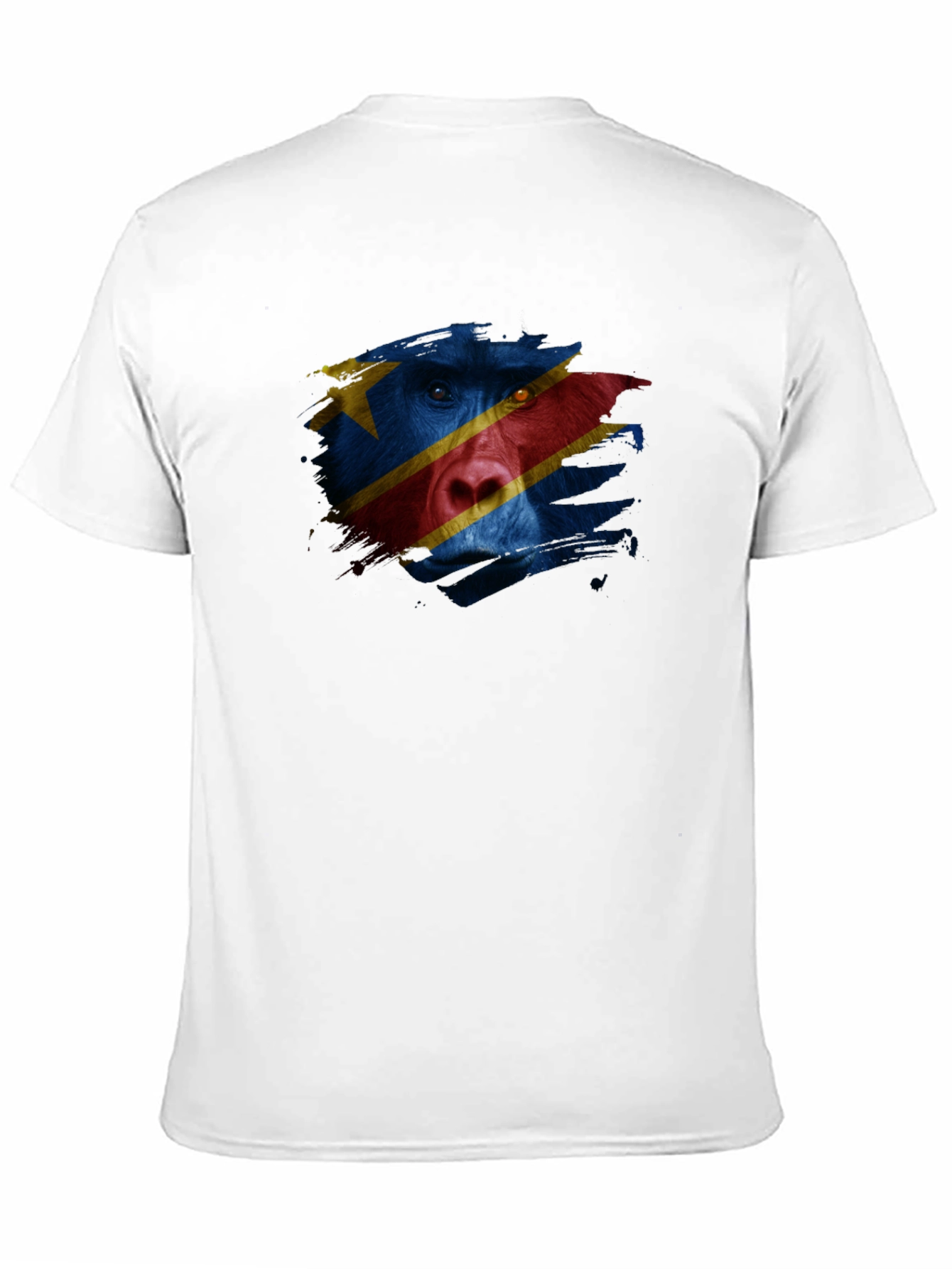 Congo Flag Baboon Graphic T-Shirt