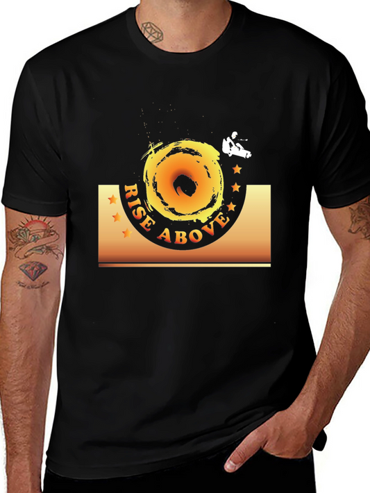 Rise Above Black Graphic Tee