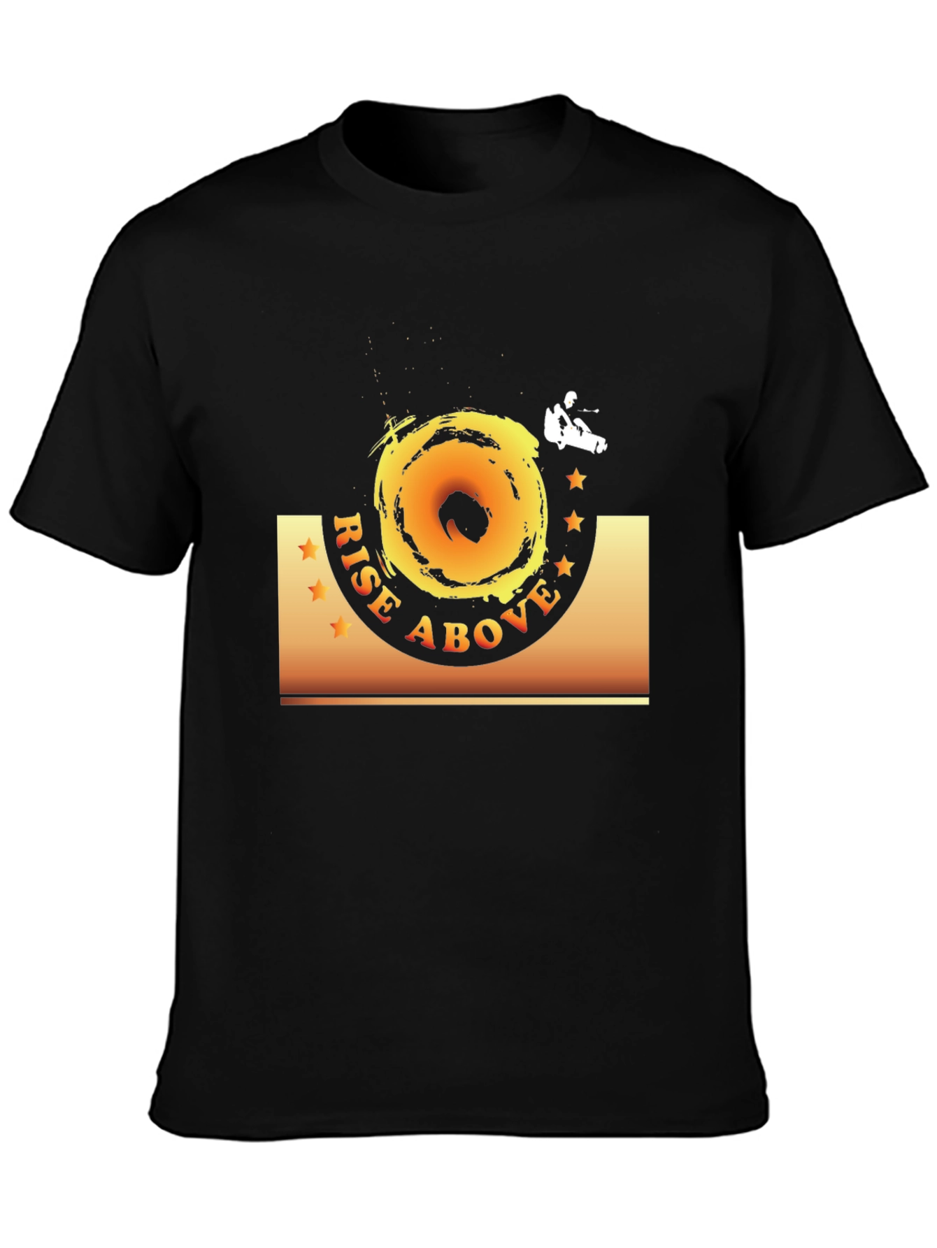 Rise Above Black Graphic Tee