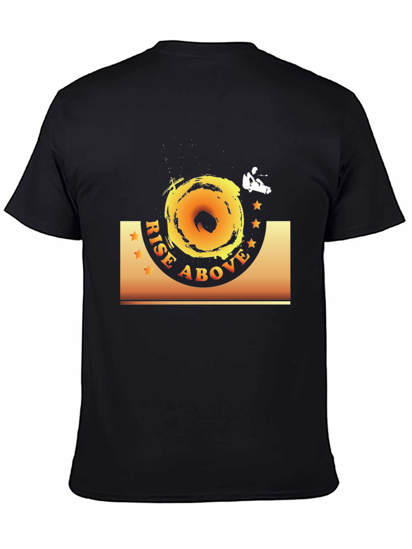 Rise Above Black Graphic Tee