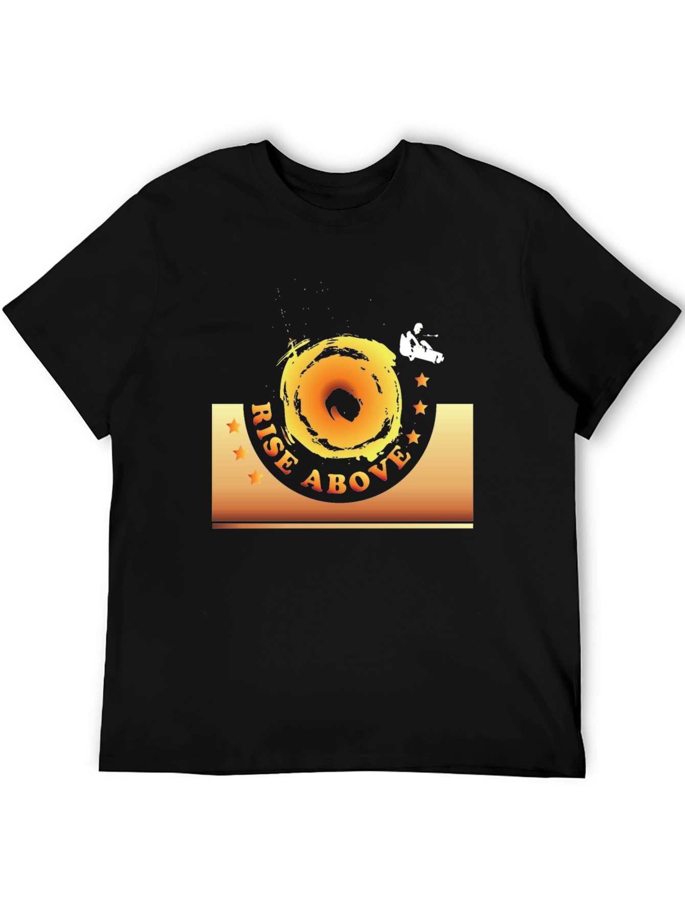 Rise Above Black Graphic Tee