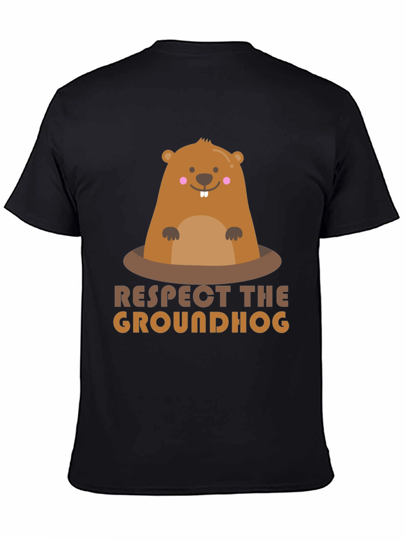 Respect the Groundhog Graphic T-Shirt